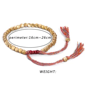 Buddha Stones Tibetan Copper Beads Healing Luck Bracelet
